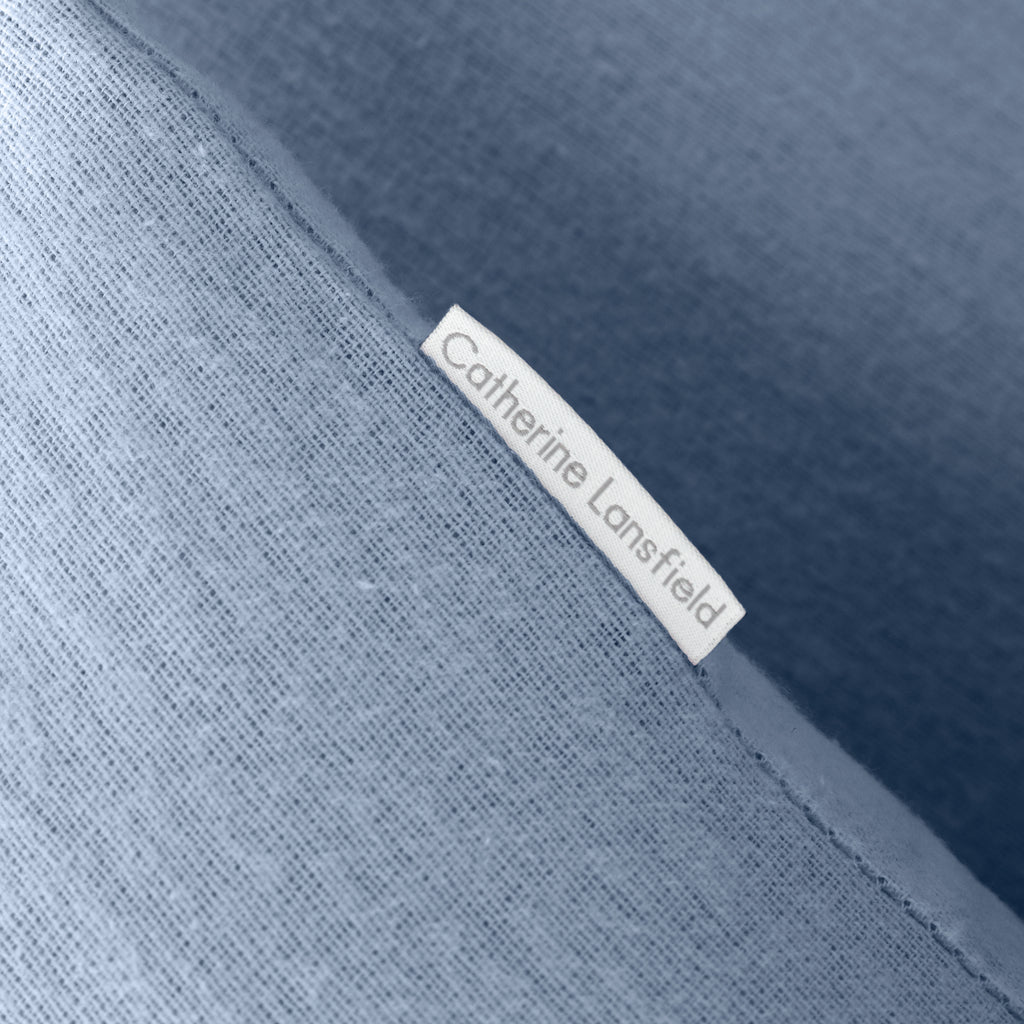 Catherine Lansfield 100% Cotton Brushed Cotton 165gsm Lansfield Blue Sheets