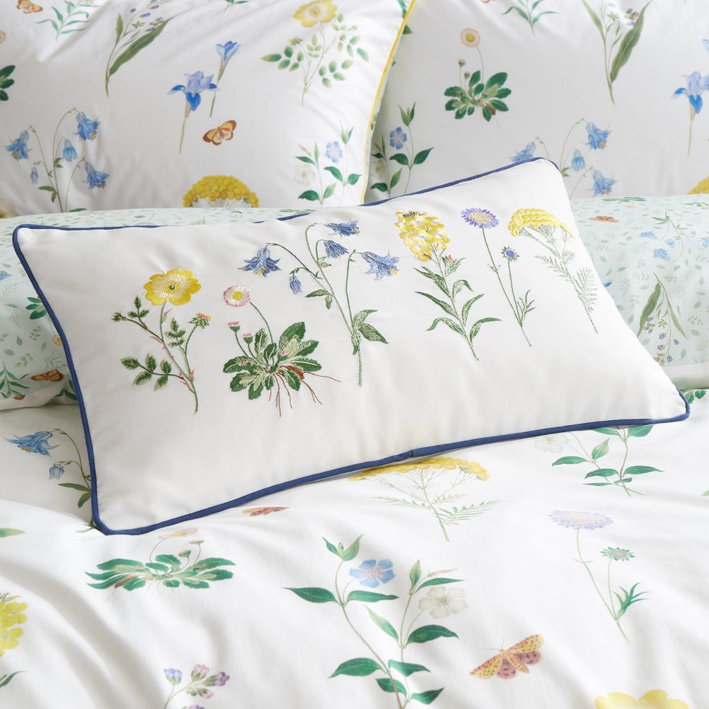 Royal Horticultural Society Botanical Cottage Garden White Duvet Set