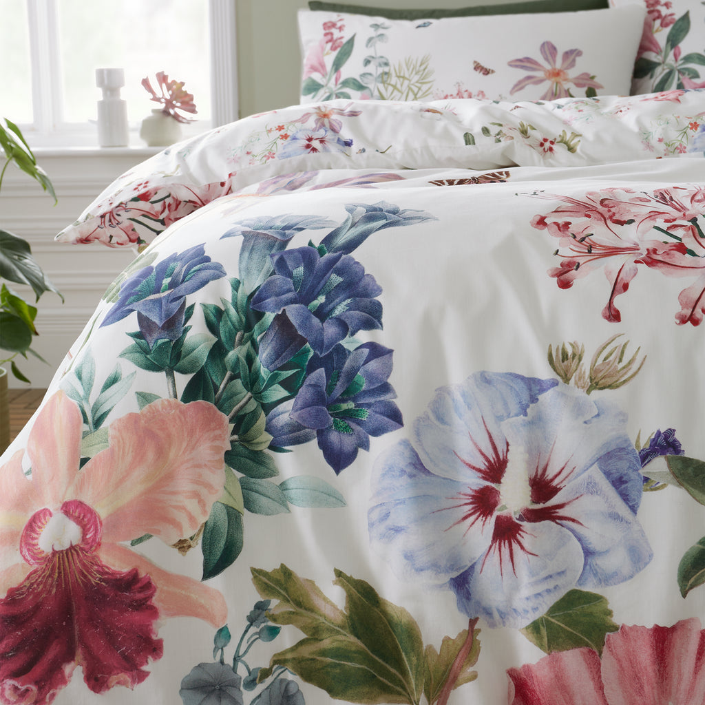 Royal Horticultural Society Exotic Garden White Duvet Set