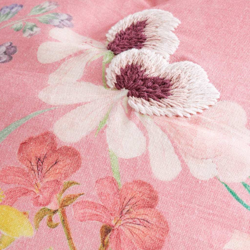 Royal Horticultural Society Botanical Cottage Meadow Pink Duvet Set
