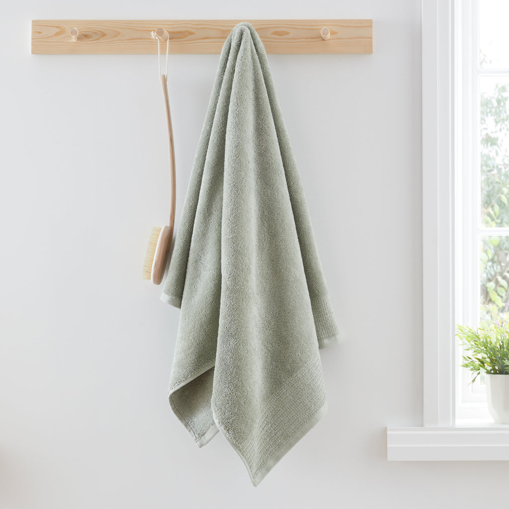 Bianca 100% Pure Egyptian Cotton 600gsm Sage Towels