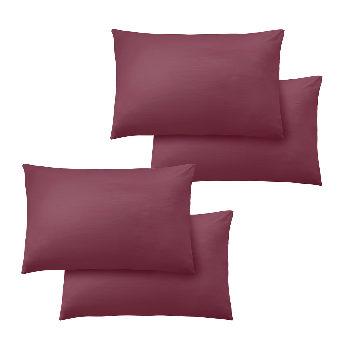 Catherine Lansfield So Soft Non-Iron 100% Polyester Burgundy Sheets