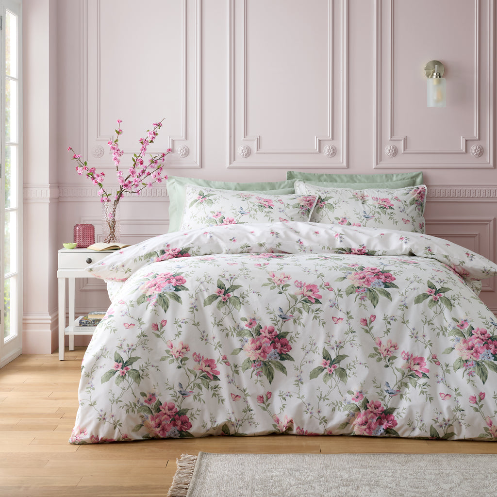 Bridgerton Penelope Floral Cream Duvet Set