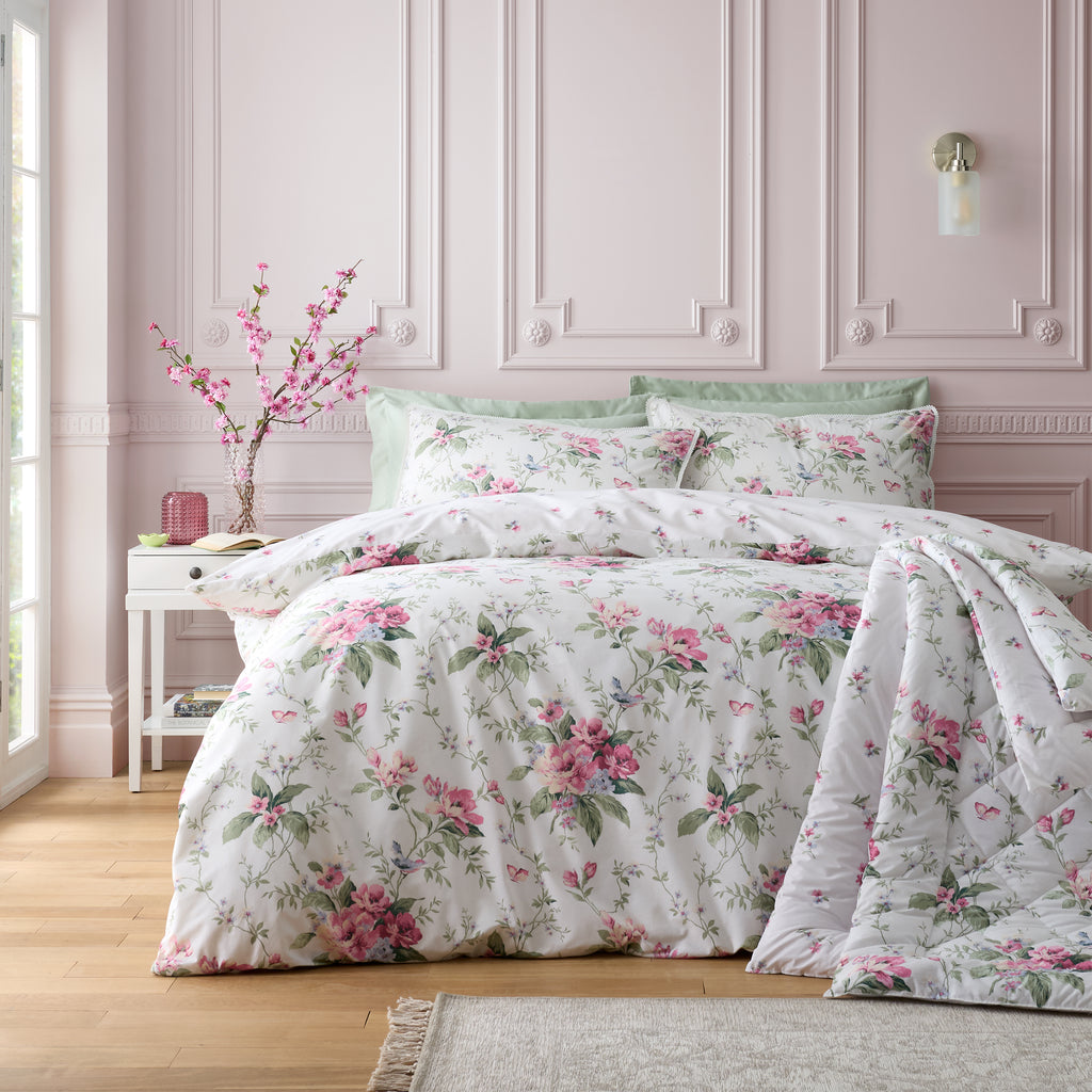 Bridgerton Penelope Floral Cream Duvet Set