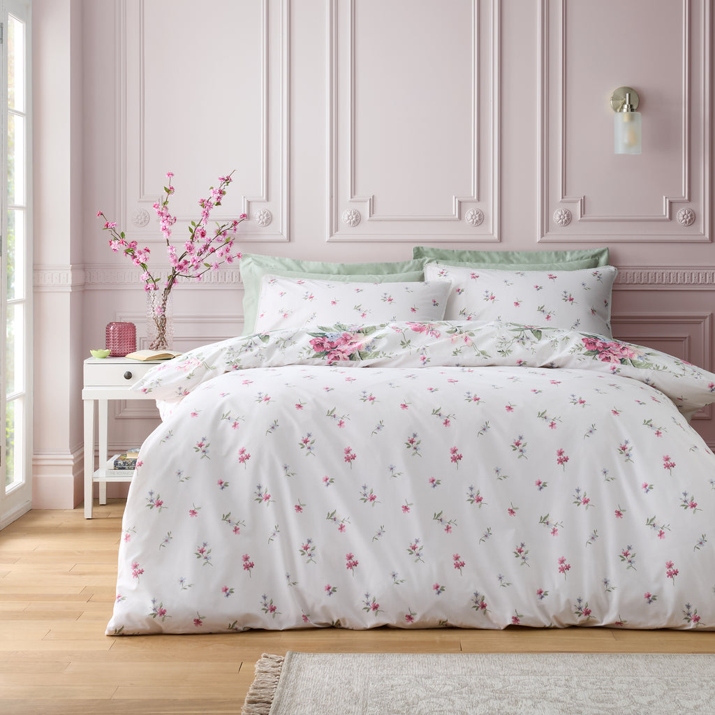 Bridgerton Penelope Floral Cream Duvet Set
