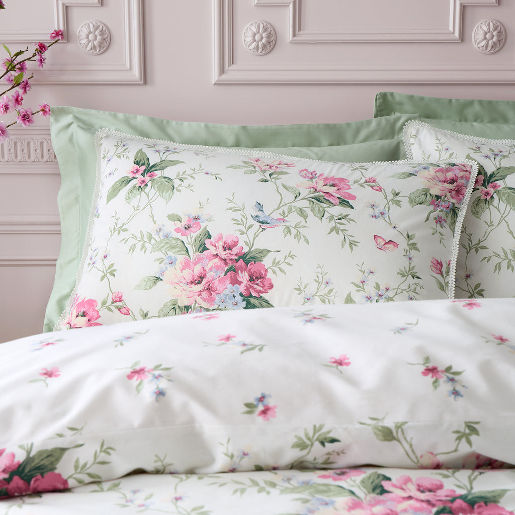 Bridgerton Penelope Floral Cream Duvet Set