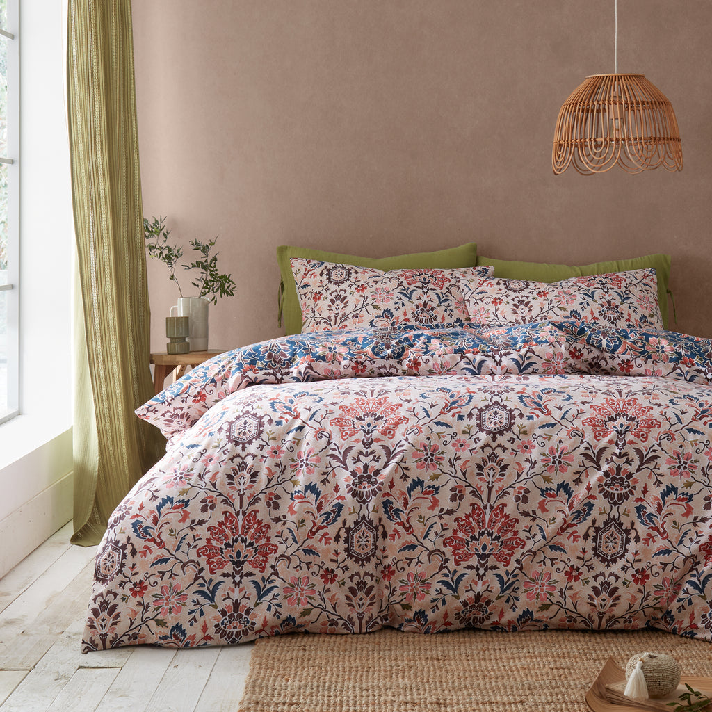 Pineapple Elephant Keera Flora Navy Duvet Set