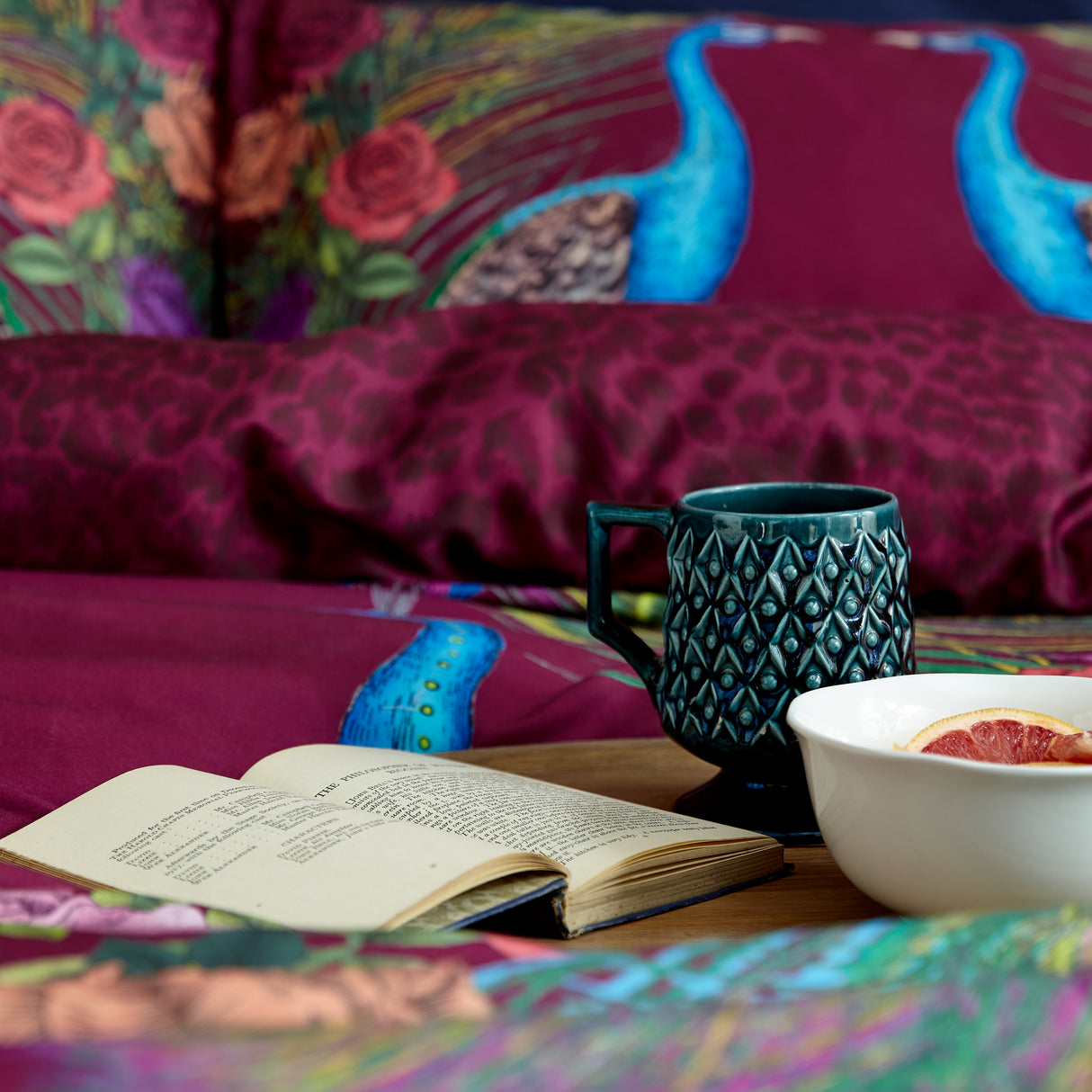 Matthew Williamson Xanadu Plum Duvet Set