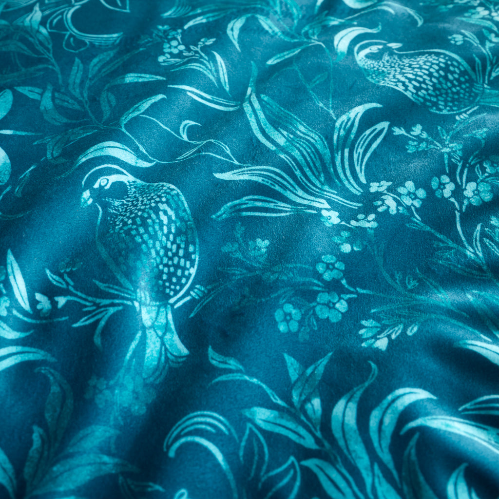 Bridgerton Regal Birds Teal Duvet Set