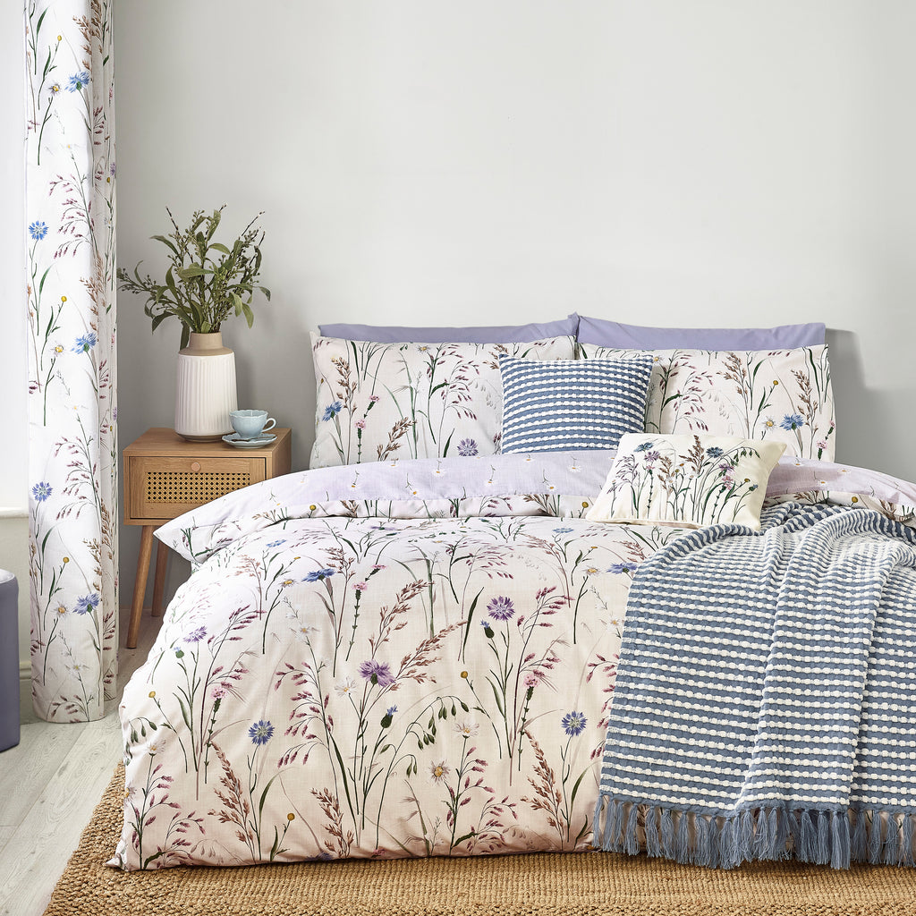 Catherine Lansfield Grasmere Floral Lilac Duvet Set