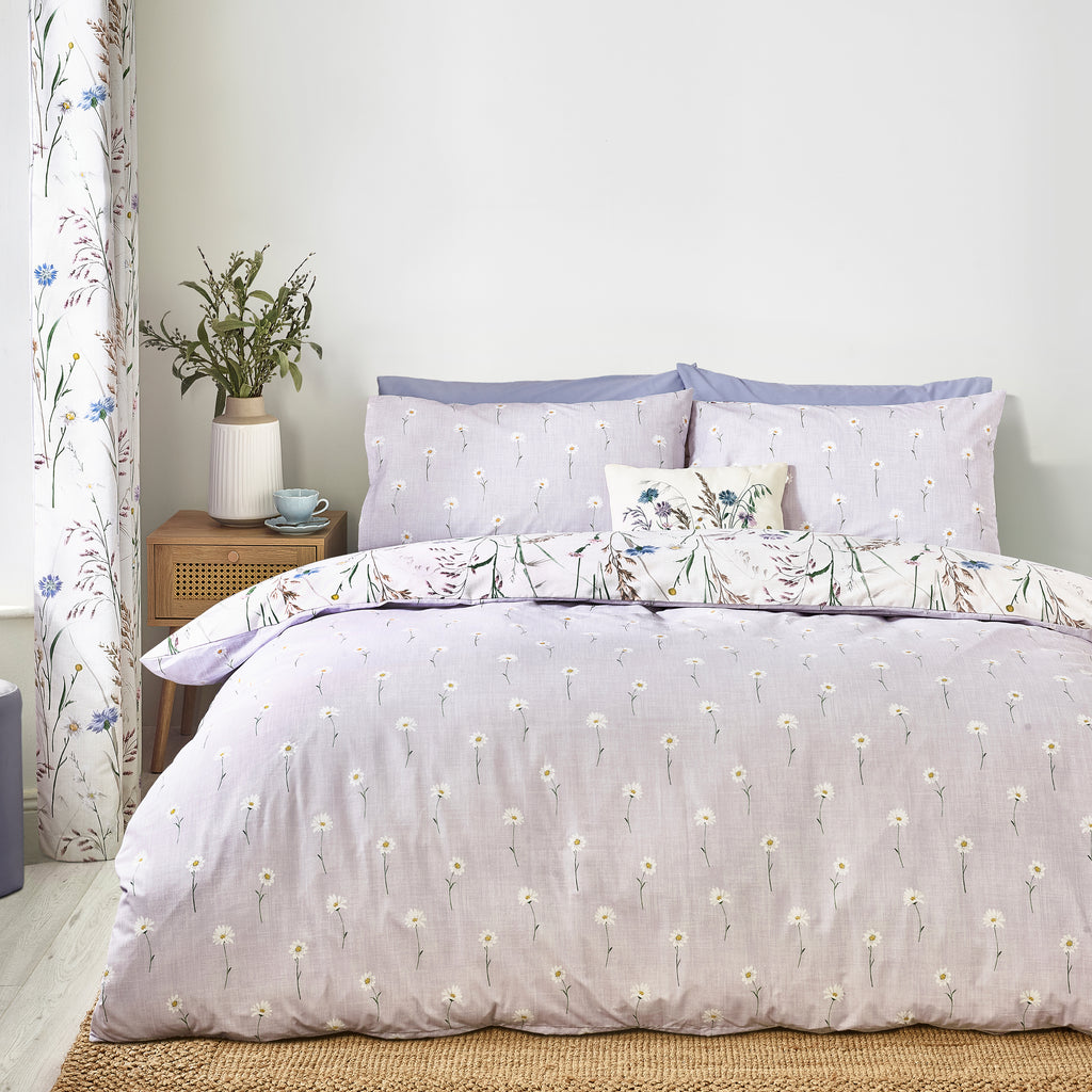 Catherine Lansfield Grasmere Floral Lilac Duvet Set