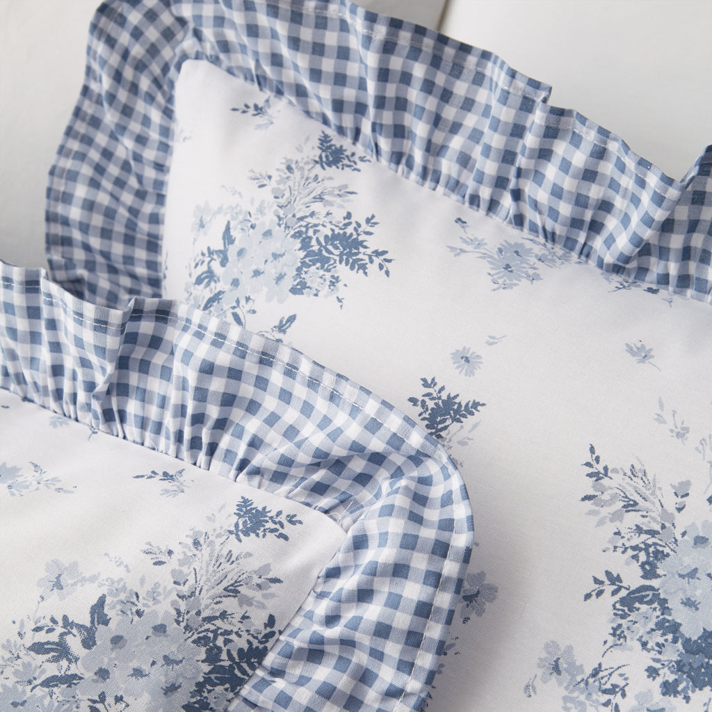 Catherine Lansfield Lucie Floral Blue Duvet Set