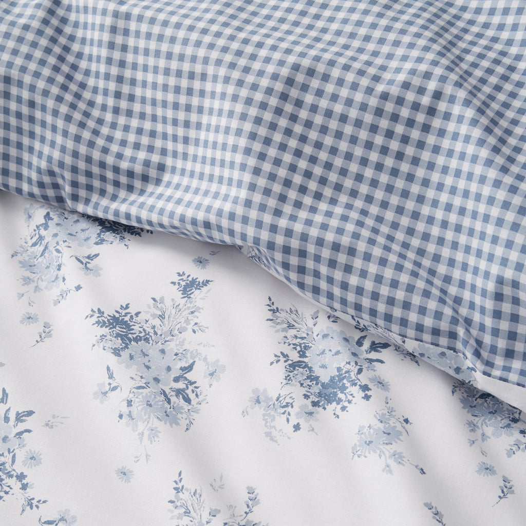 Catherine Lansfield Lucie Floral Blue Duvet Set