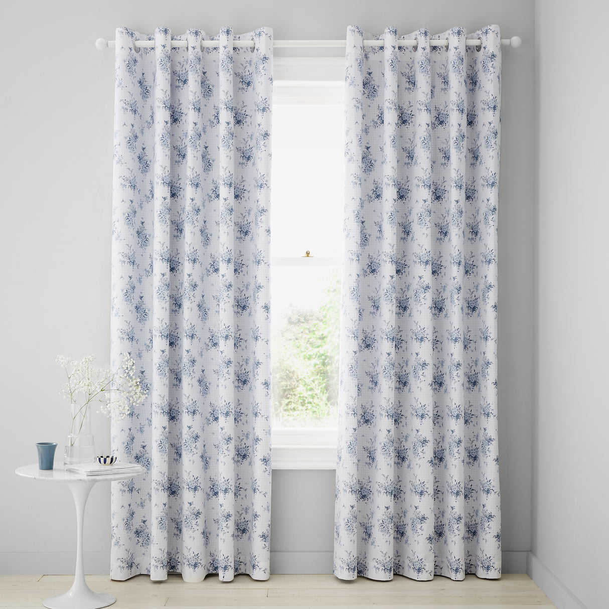 Catherine Lansfield Lucie Floral Blue Duvet Set