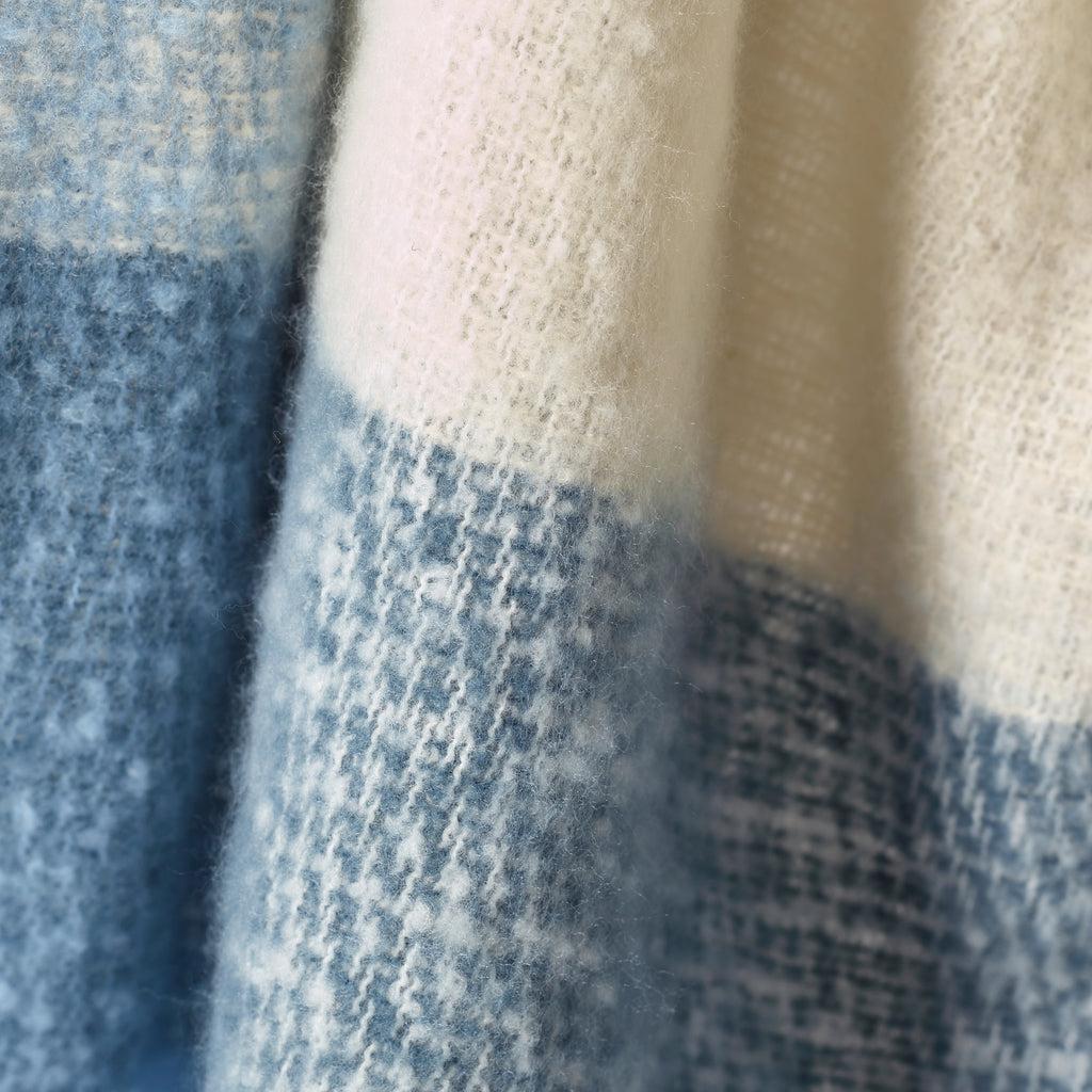 Catherine Lansfield Faux Mohair Check 130cm x 170cm Throws