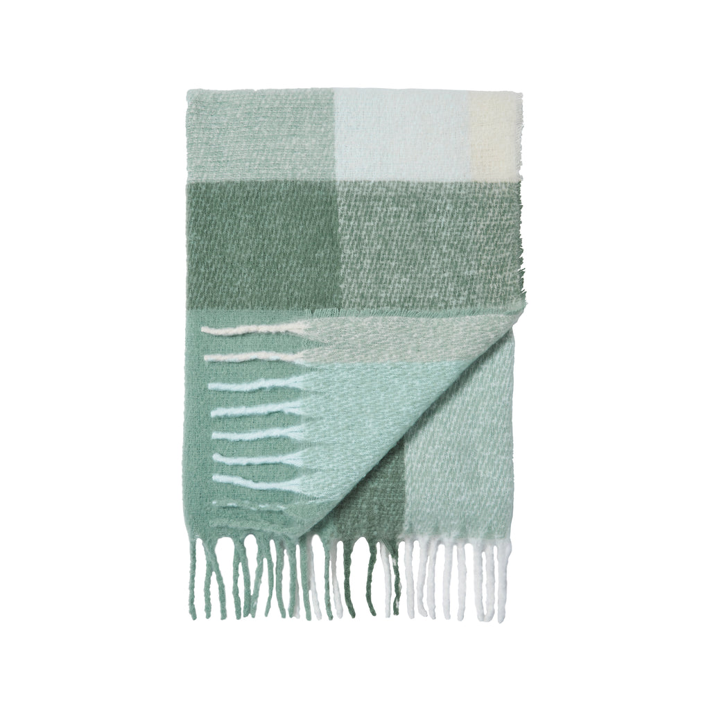 Catherine Lansfield Faux Mohair Check 130cm x 170cm Throws