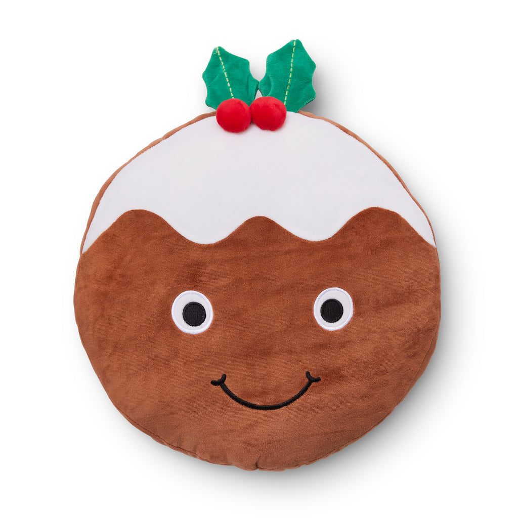 Catherine Lansfield Christmas Pudding Brown 3D Cushion