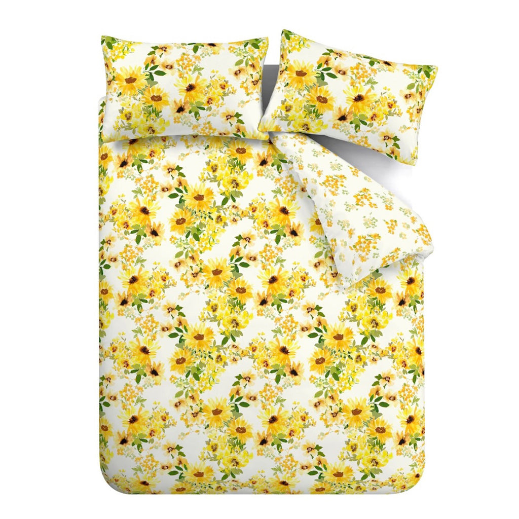 Catherine Lansfield Sunflowers Yellow Duvet Set