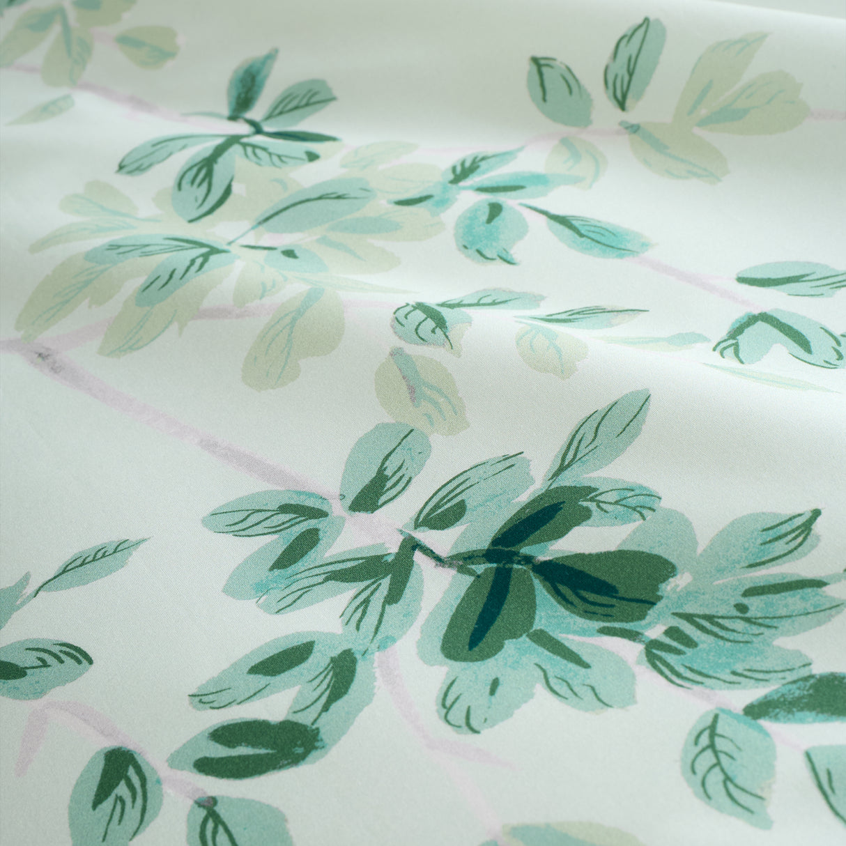 Royal Horticultural Society Scenic Leaves Green Duvet Set