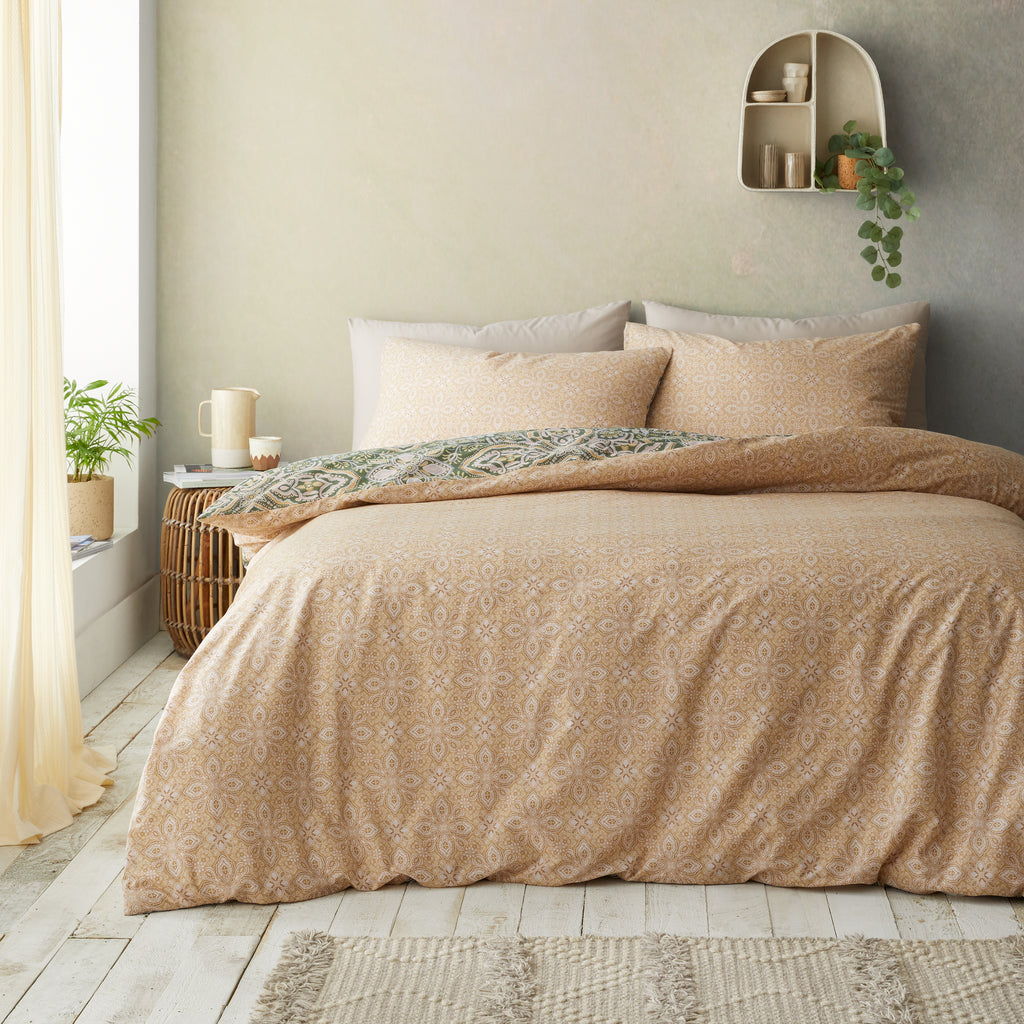 Pineapple Elephant Alba Green Duvet Set