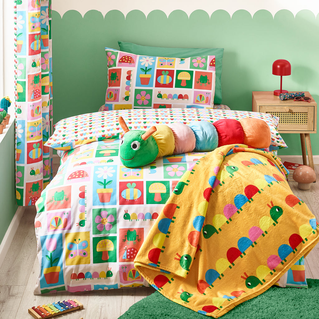Catherine Lansfield Kids Curious Caterpillar Bright Duvet Set