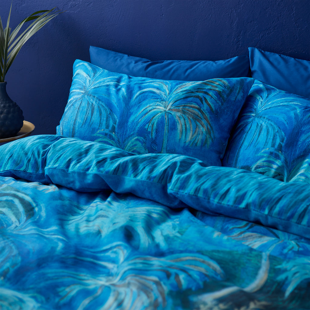 Matthew Williamson Midnight Palms Blue Duvet Set