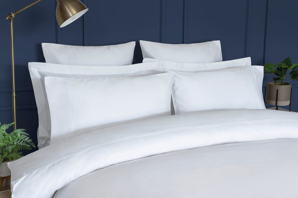 Belledorm 600 Thread Count Pure Egyptian Cotton Sateen White Sheets