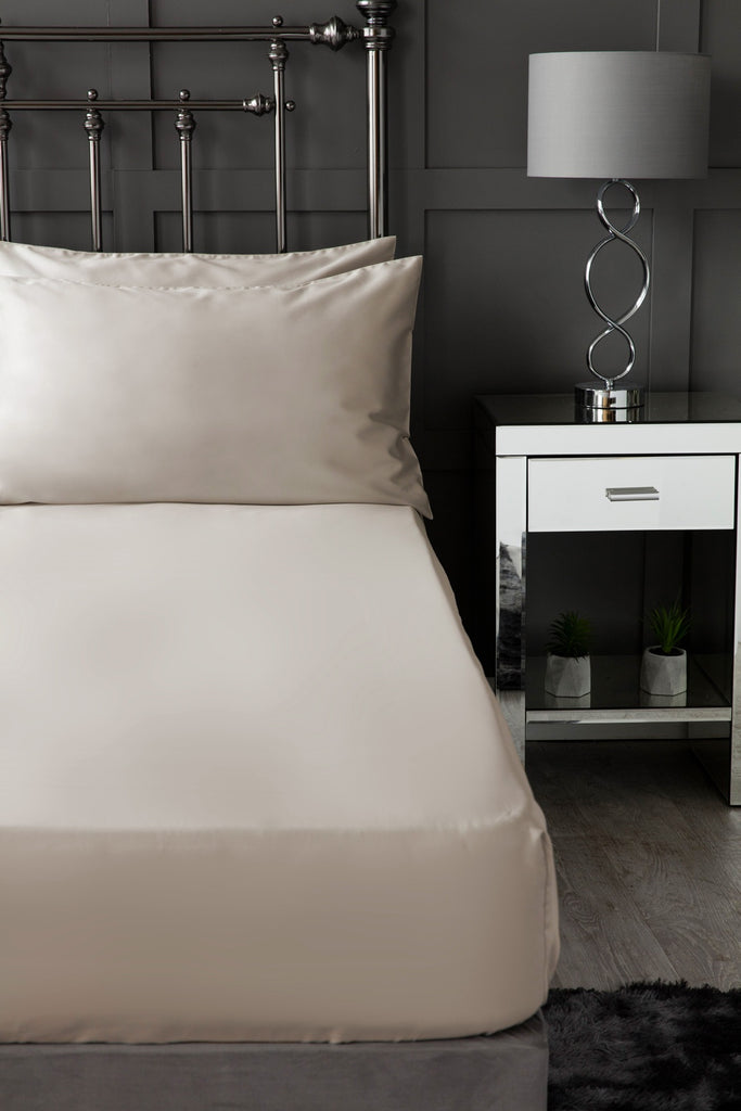 Belledorm 600 Thread Count Egyptian Cotton Sateen Taupe Sheets