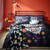 Catherine Lansfield Halloween Trick or Treat Black Duvet Set