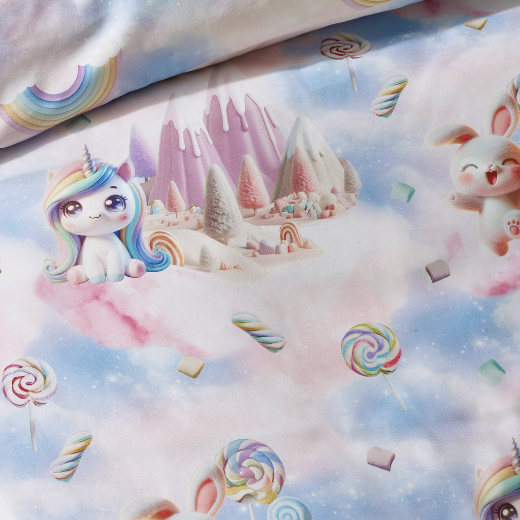 Catherine Lansfield Kids Candy Unicorn Pink Duvet Set