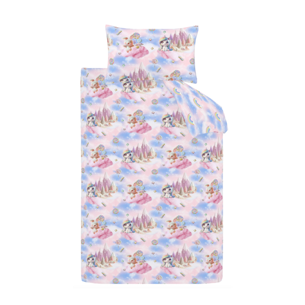 Catherine Lansfield Kids Candy Unicorn Pink Duvet Set
