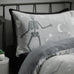 Catherine Lansfield Halloween Glow in the Dark Skeleton Fleece Duvet Set