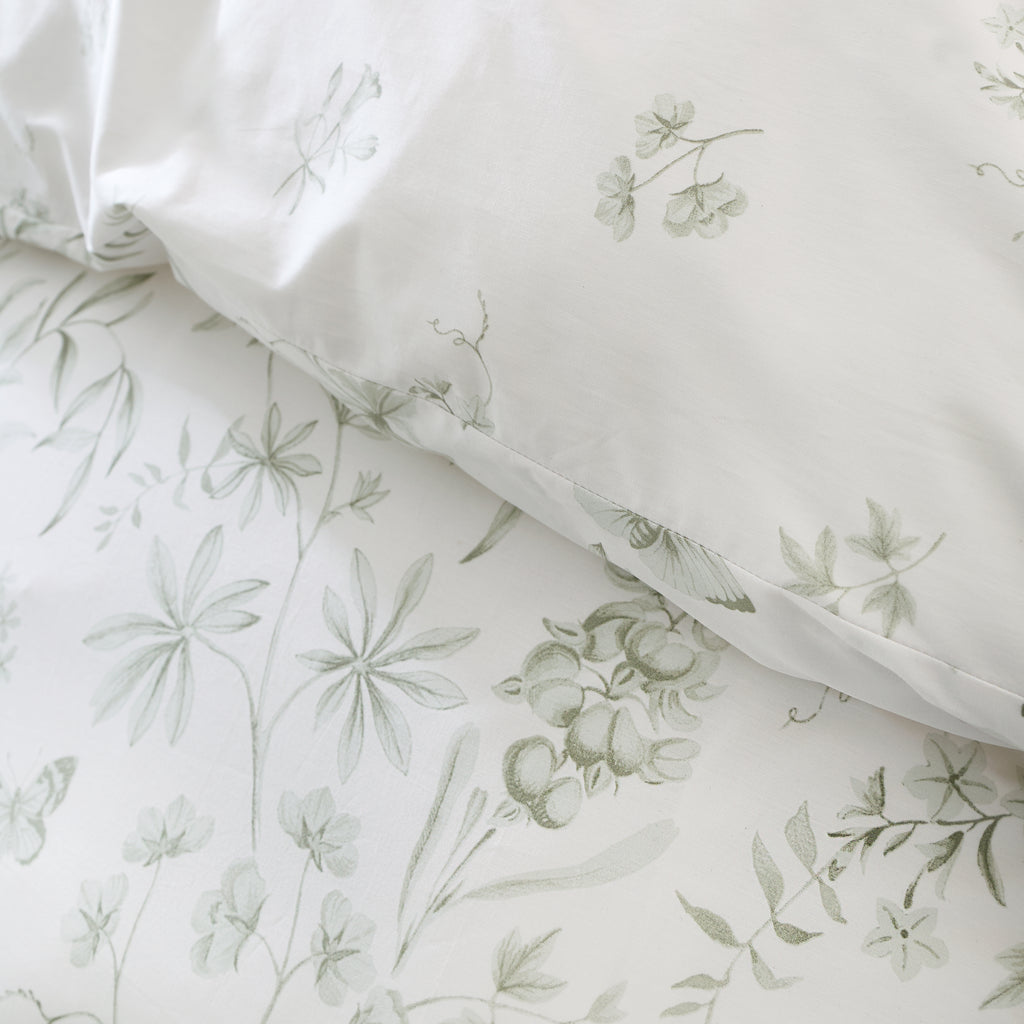 Bianca Thea Floral Green Duvet Set