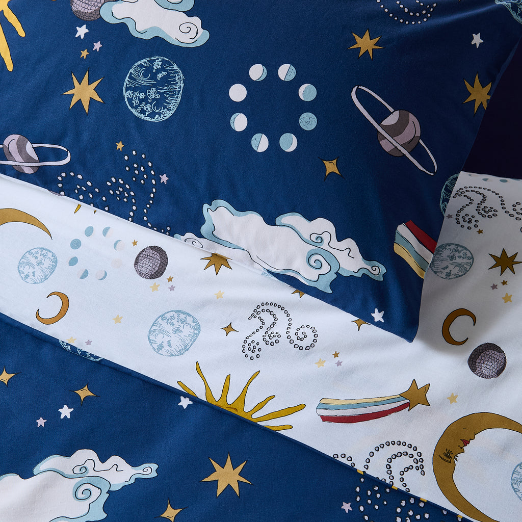 Their Nibs Disco Space Navy Duvet Set