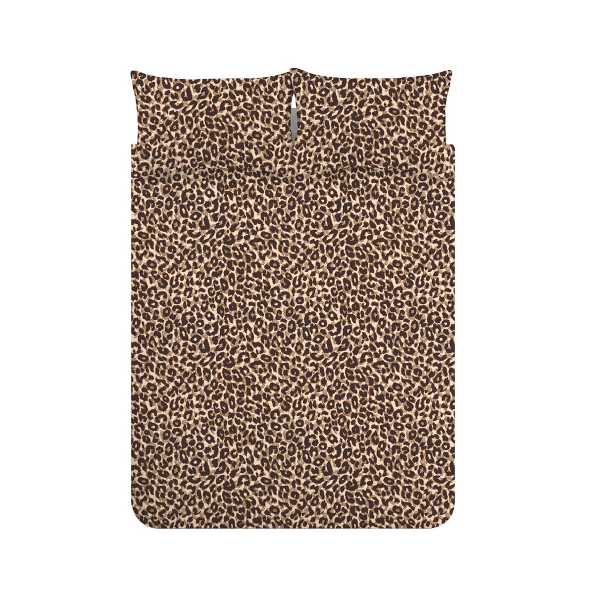 Catherine Lansfield Animal Print Brown Duvet Set
