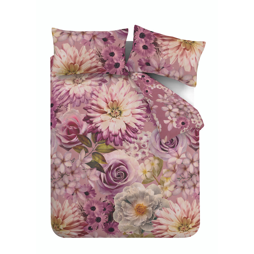 Royal Horticultural Society Rosemoor Floral Pink Duvet Set