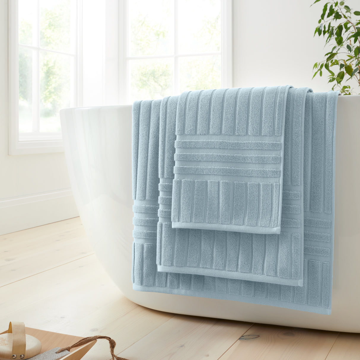 Bianca Hotel 100% Pure Cotton 600gsm Blue Towels