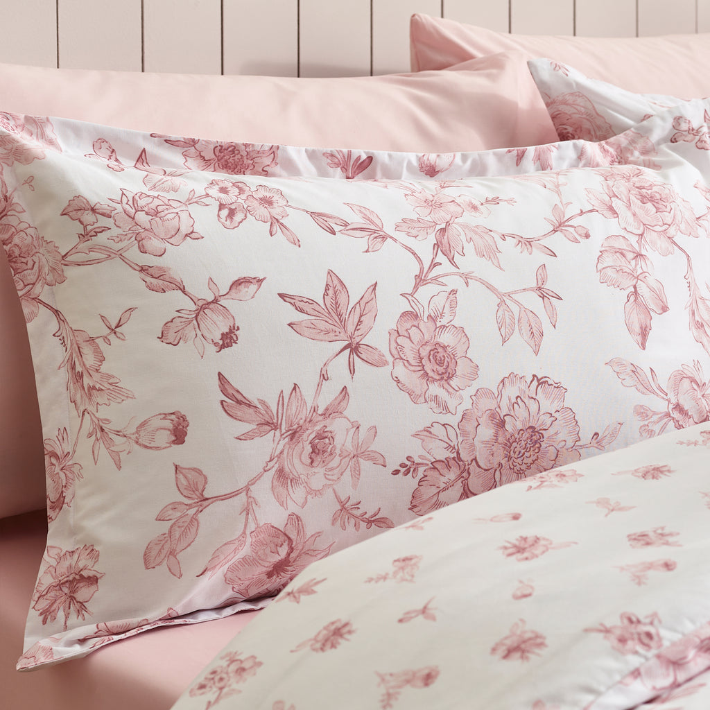 Catherine Lansfield Mirabelle Pink Duvet Set