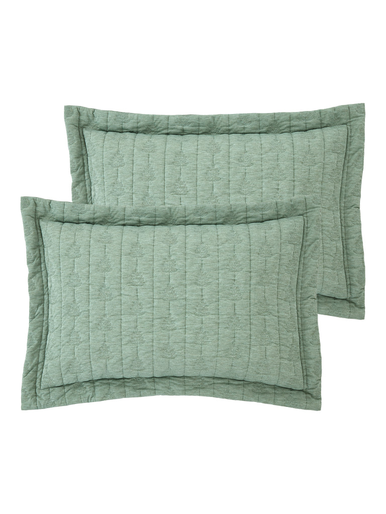 Pineapple Elephant Tamba Jersey Leaf Green Duvet Set