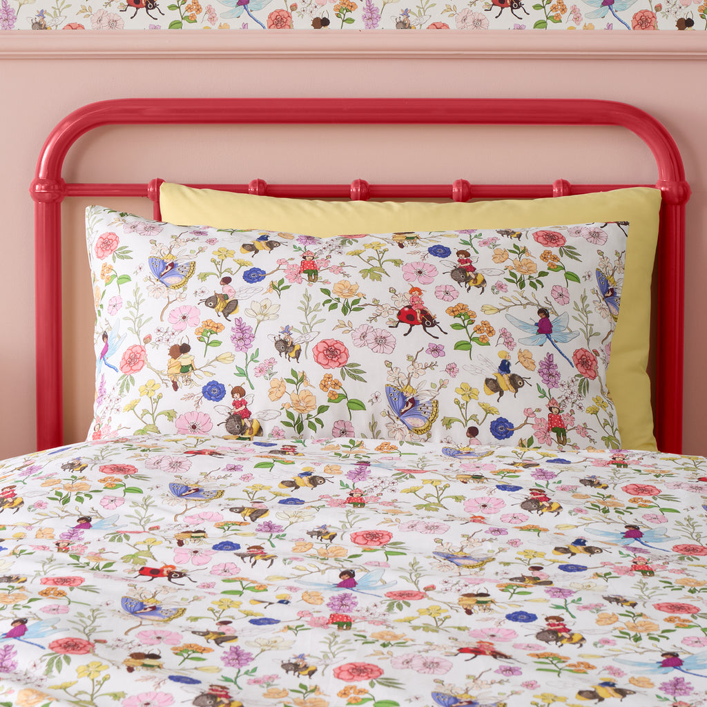 Belle & Boo Garden Friends White Duvet Set