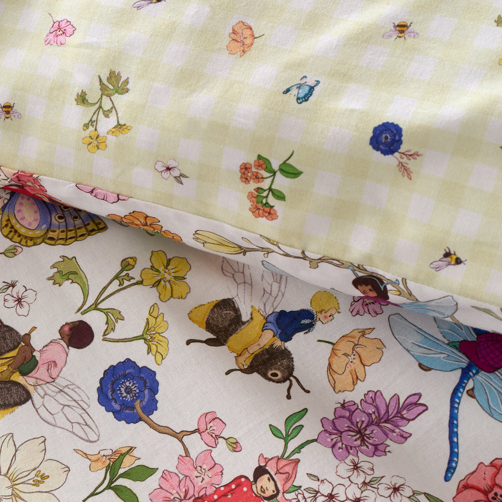 Belle & Boo Garden Friends White Duvet Set