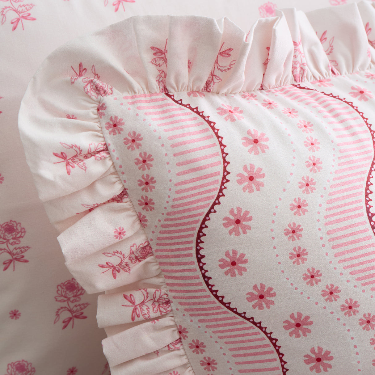 Cath Kidston Spitalfield Silk Stripe Pink Duvet Set