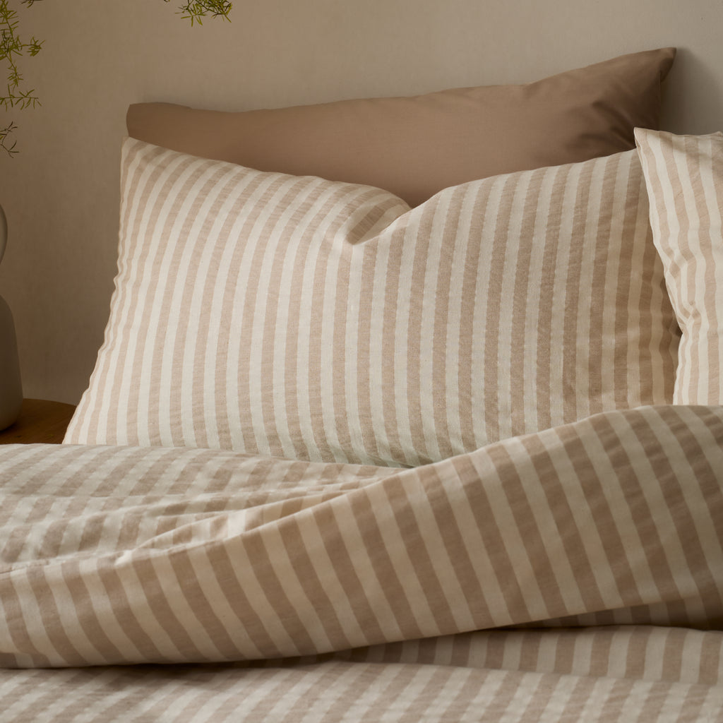 Pineapple Elephant Cotton Rich Woven Stripe Duvet Set