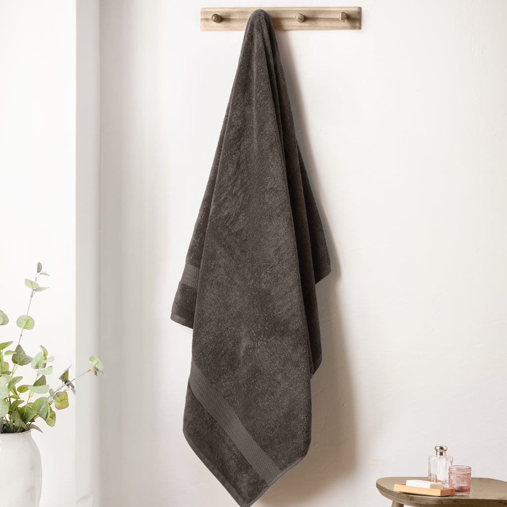 Bianca Supima Cotton 100% Pure Cotton 600gsm Charcoal Towels