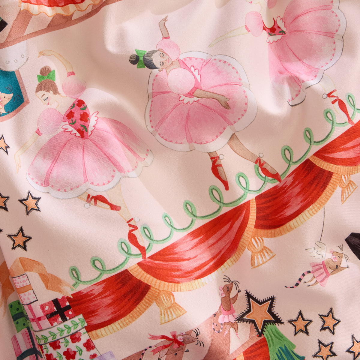 Cath Kidston Christmas Nutcracker Scene Red/Natural Duvet Set