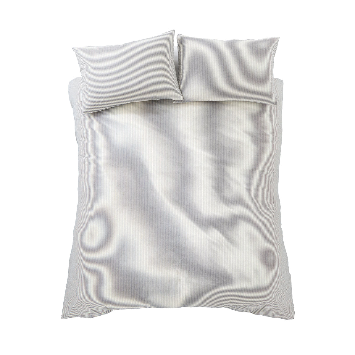 Pineapple Elephant Cotton Rich Narrow Woven Stripe Duvet Set