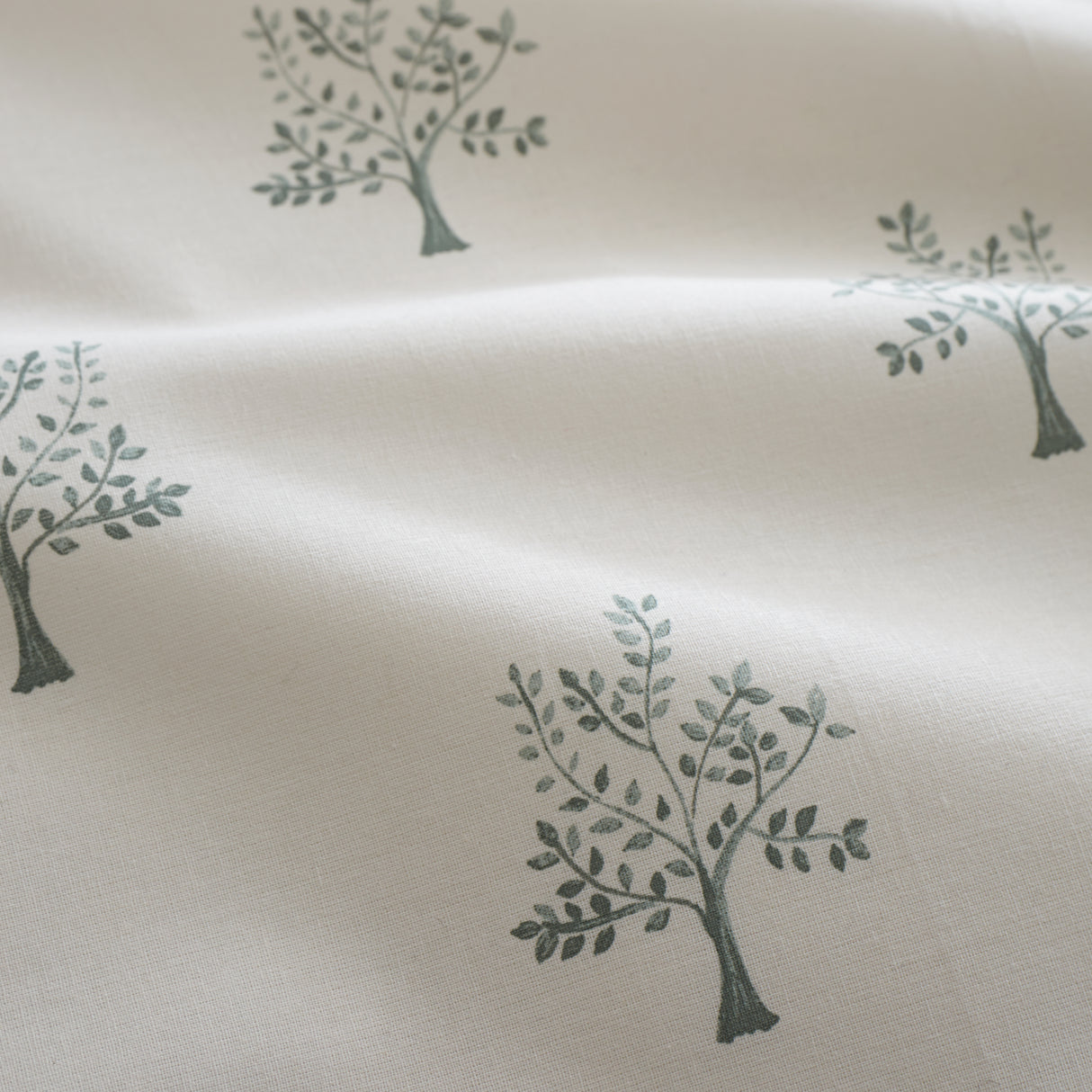 Emily Bond Dapplewood Trees Cream/Green Duvet Set