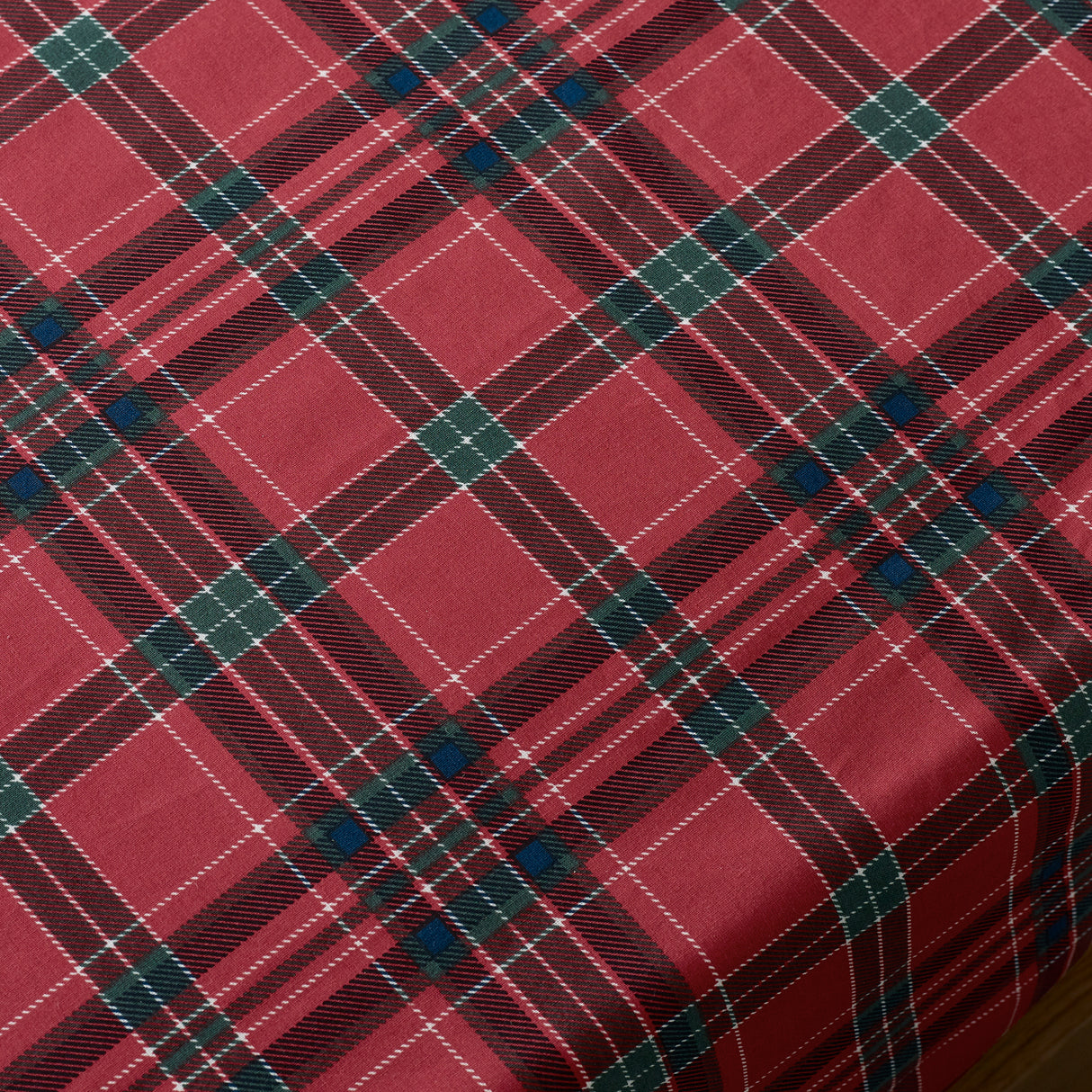 Catherine Lansfield Tartan Check Red/Green Duvet Set