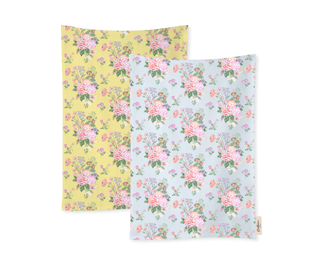Cath Kidston CKFFTTOWEL2 Floral Fields 2 Pack Tea Towels