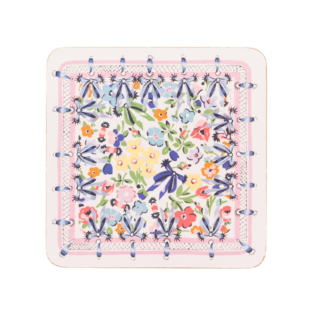 Cath Kidston CKHDCBCOAST Harmony Ditsy Set of 4 Cork Back Coasters